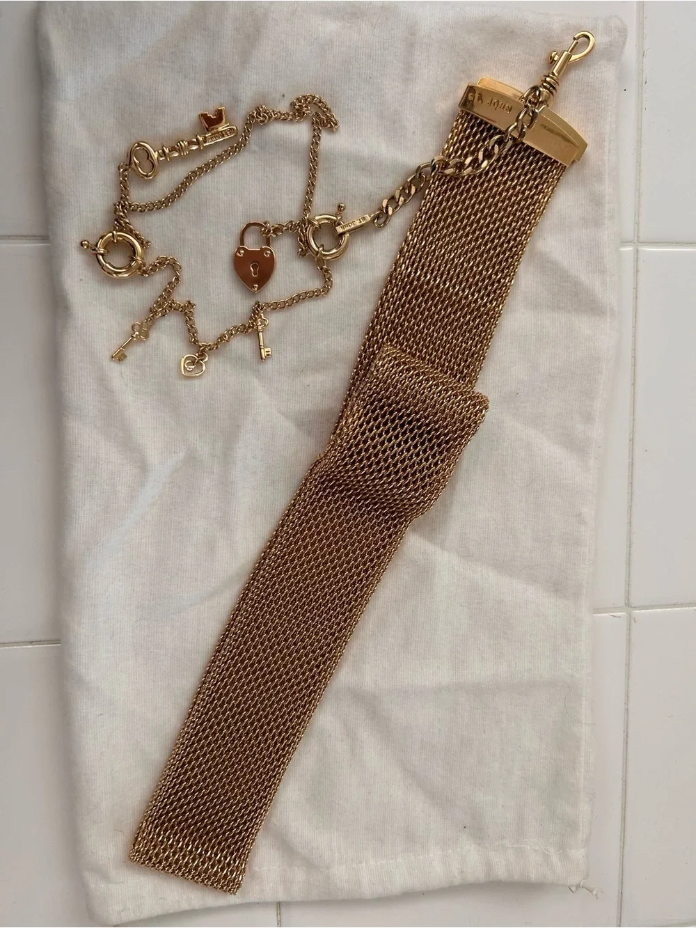 St. John Gold-Tone Multi Strand Chain Belt